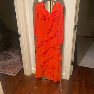 Stunning Badgley Mischka Formal Dress in Papaya